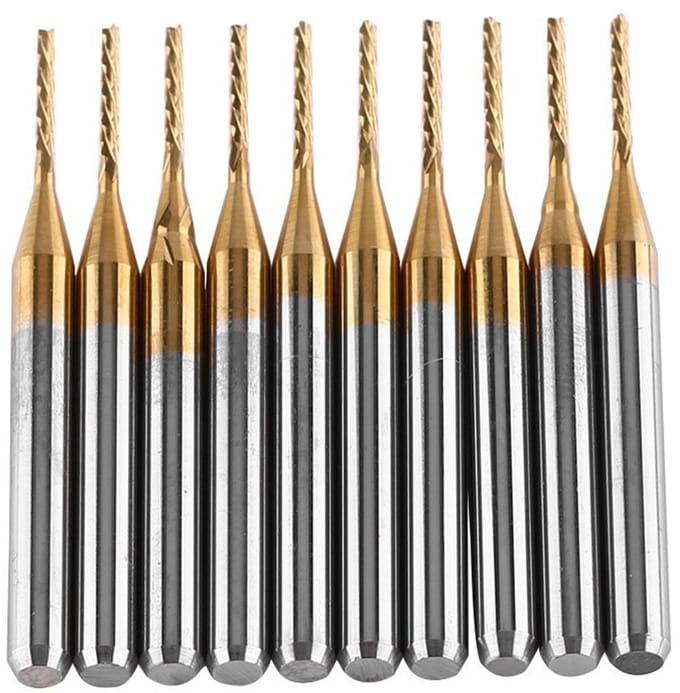 Allecto - 10 Stks Carbide Vierkante Frees - Precisie graveren - 1mm