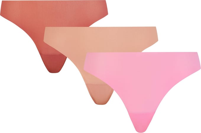 Chantelle - Pulpies - Tanga - onzichtbaar - 3-pack - BLUSH, AMBER, MARSHMALLOW