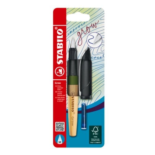 Stabilo grow vulpen, mosgroen / eiken