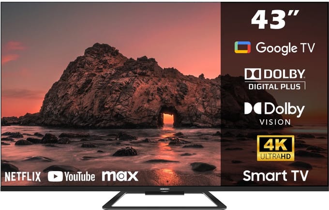 Horizon 43HQ8590U/D QLED Google TV 43 Inch – 4K Ultra HD – Bluetooth – Google Assistant – Google Cast – 2024