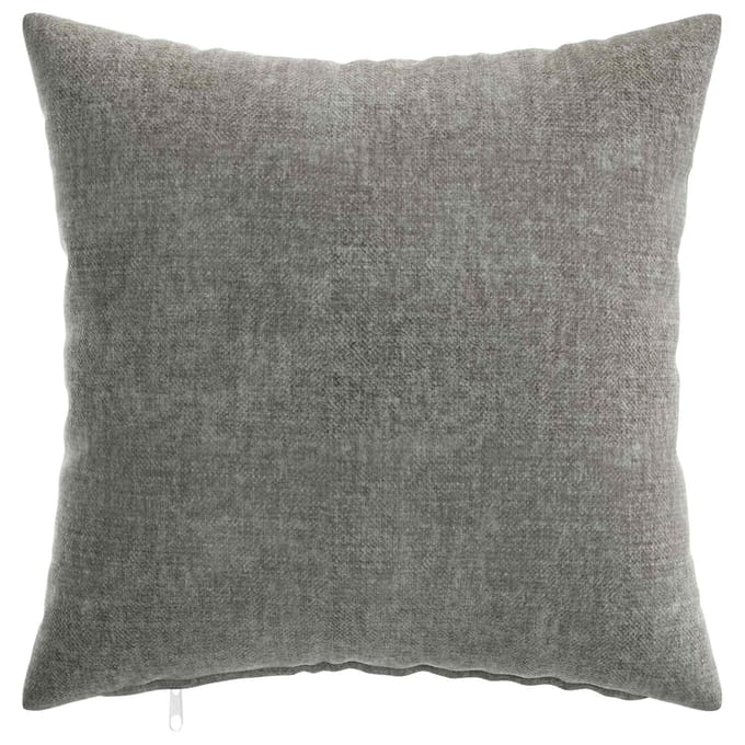 vidaXL - Kussensloop - 6 - st - HEERLEN - Donkergrijs - 30 - x - 30 - cm - Chenille - Stof