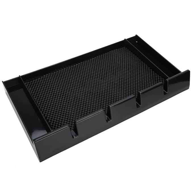 Elektrische Haarclipper Opbergdoos Schaar Kam Displayrek Antislip Pad Kappersgereedschap black