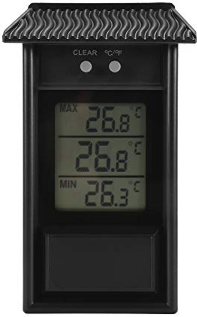 Digitale Broeikasthermometer met Waterdichte Behuizing - Temperatuurmeetbereik -20 tot 50 °C