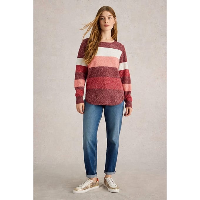 White Stuff Talia Nep Jumper Plum Multi Taglia: 8 | Maglioni a maglia Outlet | Donna | Magenta