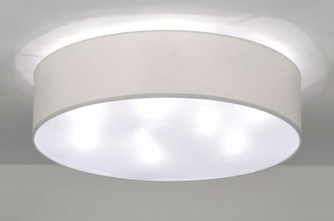 Lumidora Plafondlamp 71391 - Plafonniere - ARLES - 9 Lichts - E27 - Wit - Textiel - ⌀ 70 cm