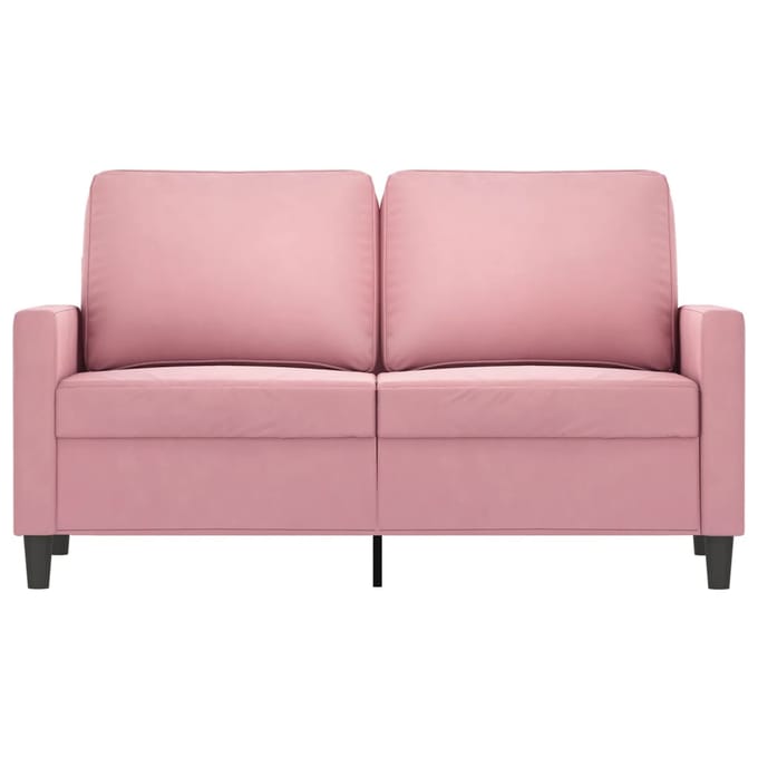 vidaXL - Tweezitsbank - 120 - cm - fluweel - roze