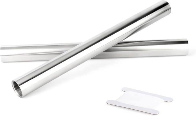 2 Stuks Roestvrijstalen Buiskoppeling - 1" NPT Binnendraad x 1" Binnendraad, 40 cm Lengte