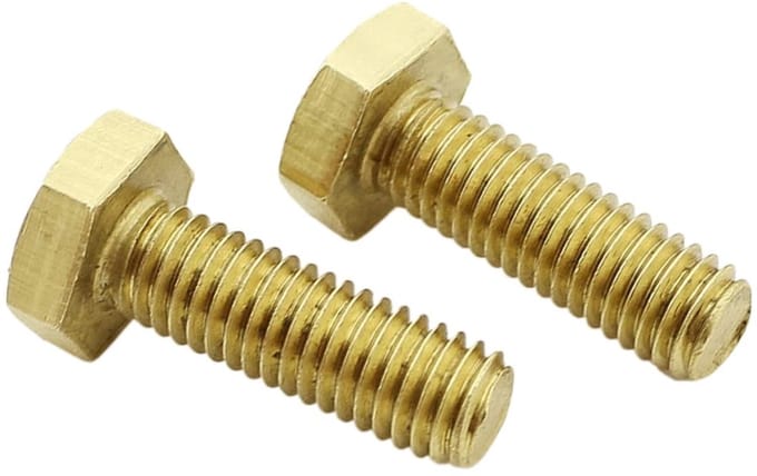 Dailygoods - MACHSWON 10Pcs Hex Head Schroef Bouten M12*50Mm Messing Outer Hexagon Schroef Hex Tap Bouten Draad Externe Hexagon Schroeven