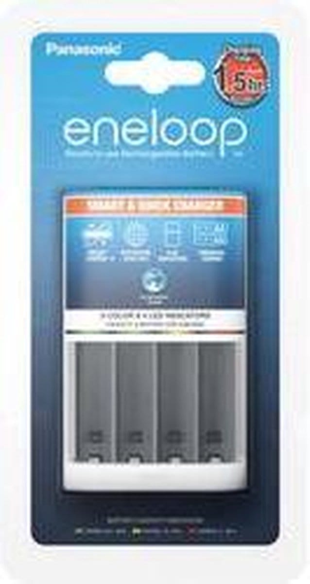 Batterij snellader Eneloop 1,5 uur