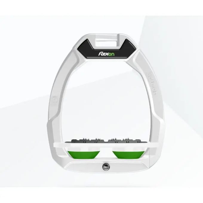 Plat Ultra Grip Veiligheidsbeugels Wit/Wit/Groen Flex-On Safe-On