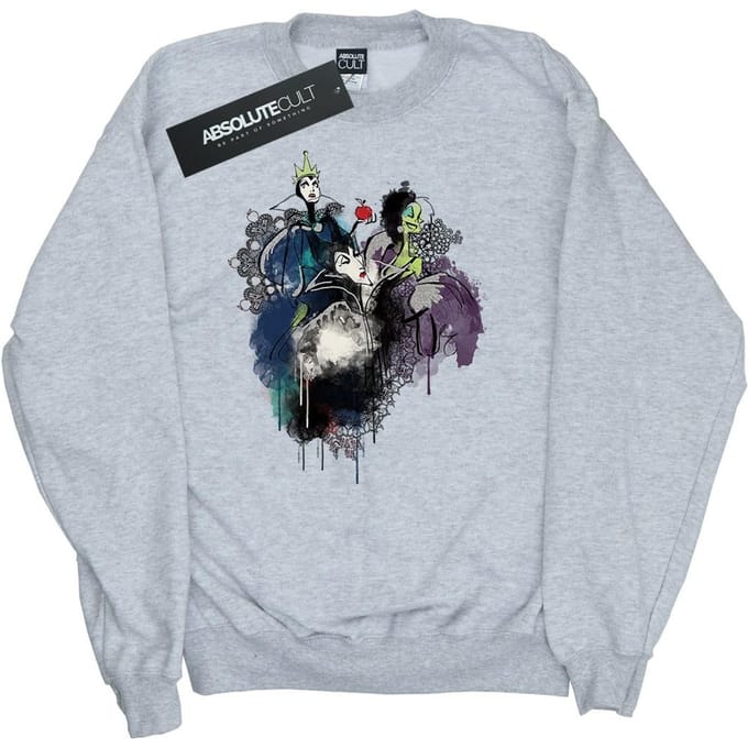 Disney Dames/Dames Schurken Sweatshirt (Heide Grijs)