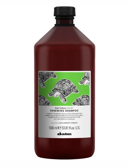 DAVINES Natural Tech Shampoing Renouvelant (Pour Tous les Types de Cuir Chevelu et de Cheveux) 1000ml/33.81oz