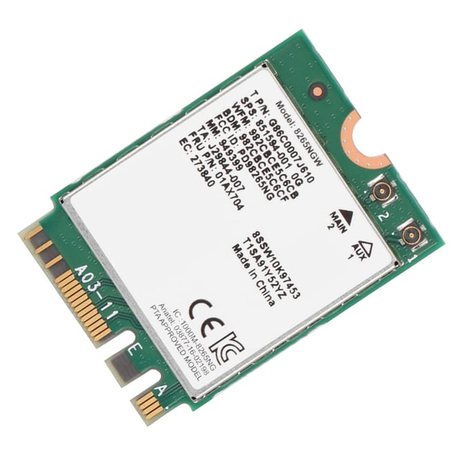Bluetooth 4.2 Voor Intel 8265 867M 802.11AC 2.4G5G Draadloze Netwerkkaart Voor Lenovo white