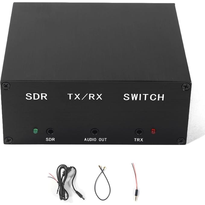 160MHz 100W Antenne Deler SDR Transceiver TR Schakelaar Aluminium Legering Doos Apparaat zwart