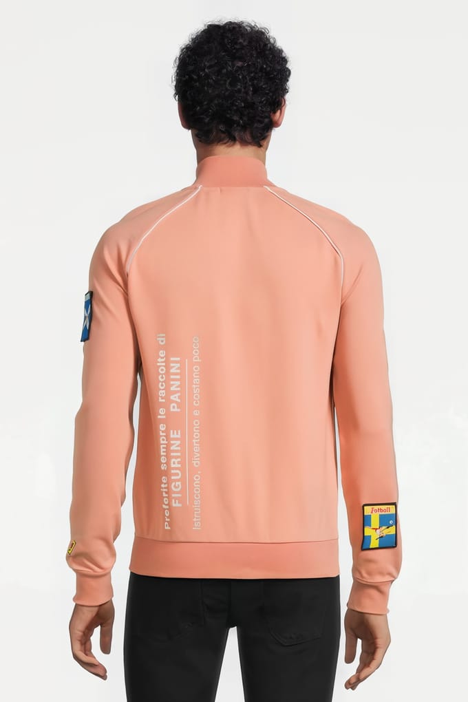 Lyle & Scott Panini Sticker Tracksuit Bomber Dusty Pink Größe: S | Bomberjacken Outlet | Herren | Rosa