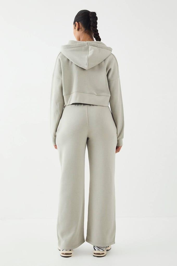 Dames DSGN Studio Contrast Trekkoord Rechte Pijp Jogger | Kaki | Maat: Small