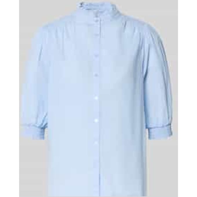 regular fit blouse met opstaande kraag model 'CALISTE'