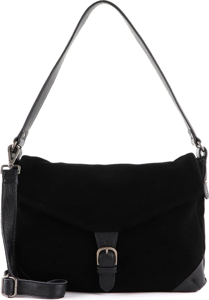 FREDsBRUDER Leren Schoudertas Sylvin Satchel Black Zwart