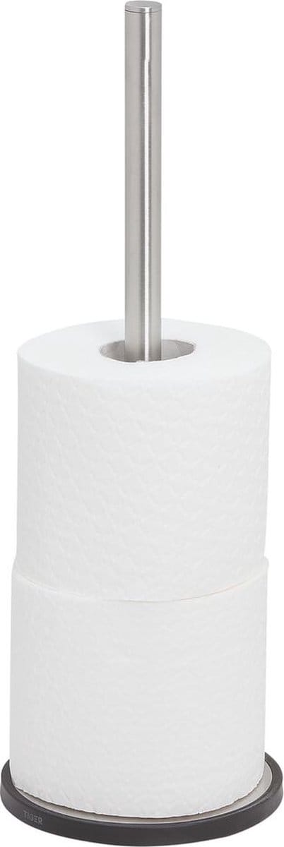 Tiger Tune - Reserverolhouder vrijstaand - 3 rollen - RVS geborsteld / Zwart