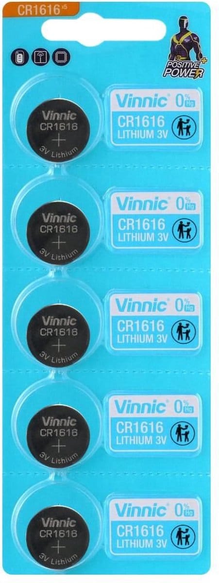 CR1616 Knoopcel batterijen 5 stuks
