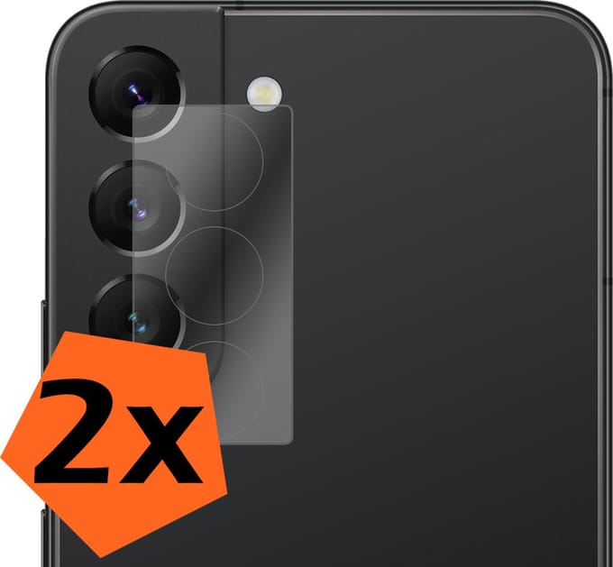 Camera Lens Protector - 2 Stuks - Geschikt voor Samsung Galaxy S22 Plus - Camera Screenprotector - Gehard Glas - Beschermglas - Tempered Glass - Screen Protector