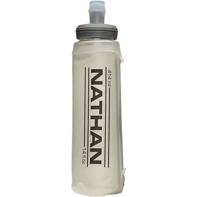 Nathan Soft Flask w/Bite Top 14 oz Clear 414ml