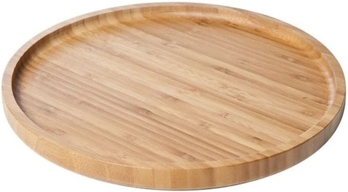 Cosy & Trendy Serveerplank voor hapjes - rond - D28 cm - hout - serveerblad - borrelplank
