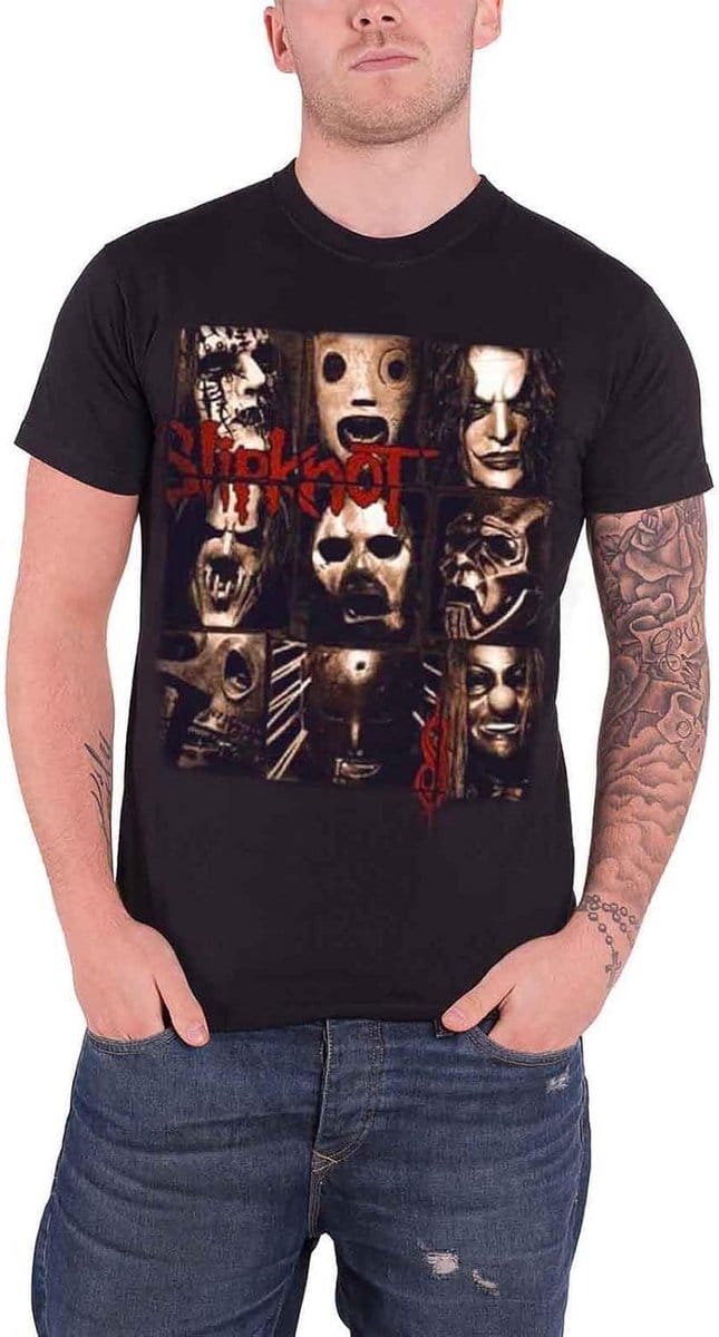 Zwart Herenshirt met Bandlogo - Mezzotint Decay