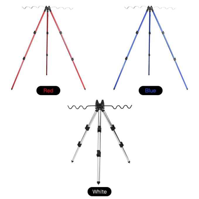 Hengelsteunen Tripod Stand Telescopische Aluminiumlegering Hengelsteun blue