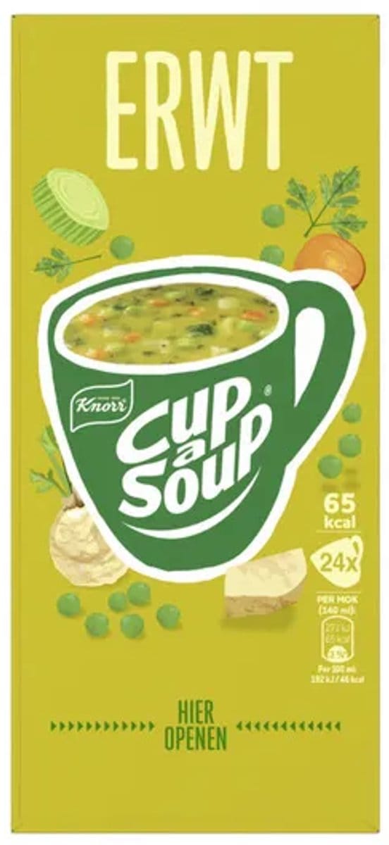 Knorr Cup-a-Soup Erwt 24 x 140 ml