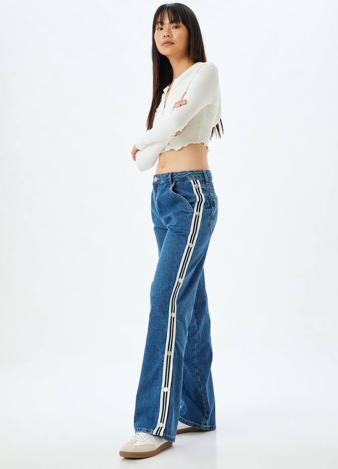 Normale taille Langer recht Jeansbroek