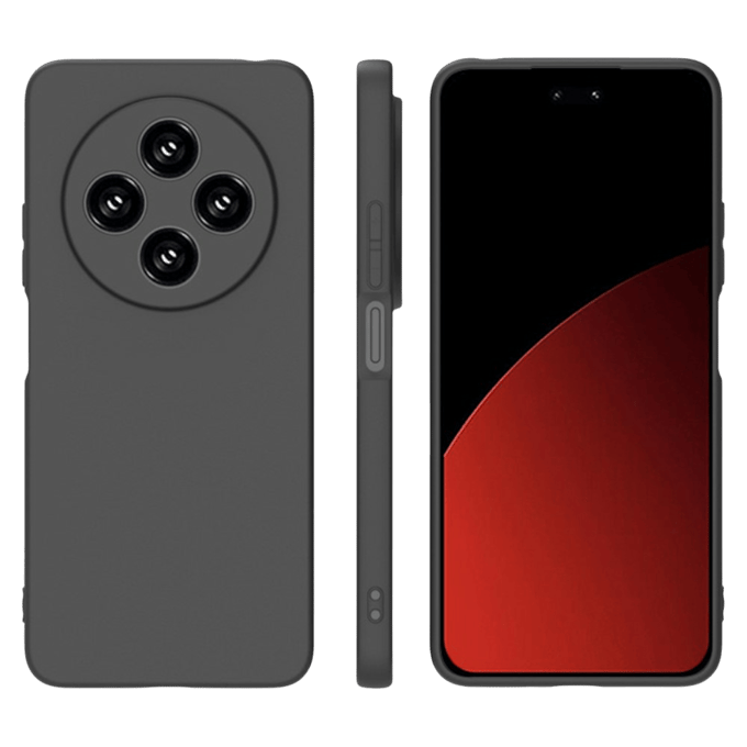 CaseBody Xiaomi Redmi 14C Slim-Fit Backcover Zwart