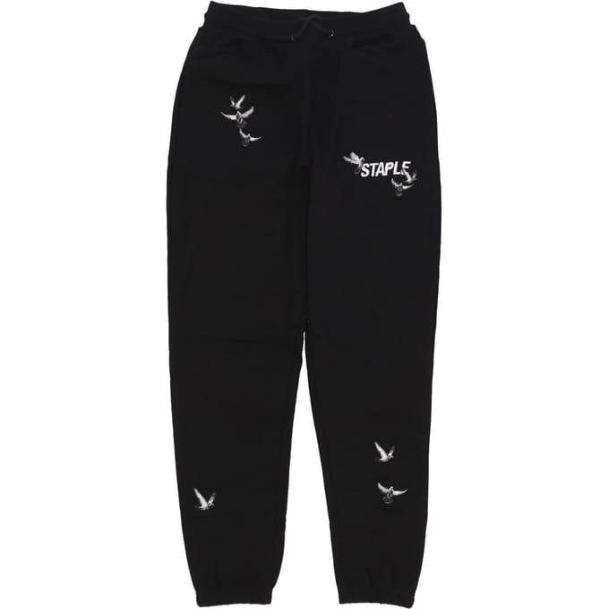 Lichtgewicht heren trainingsbroek Flock Logo sweatpant zwart