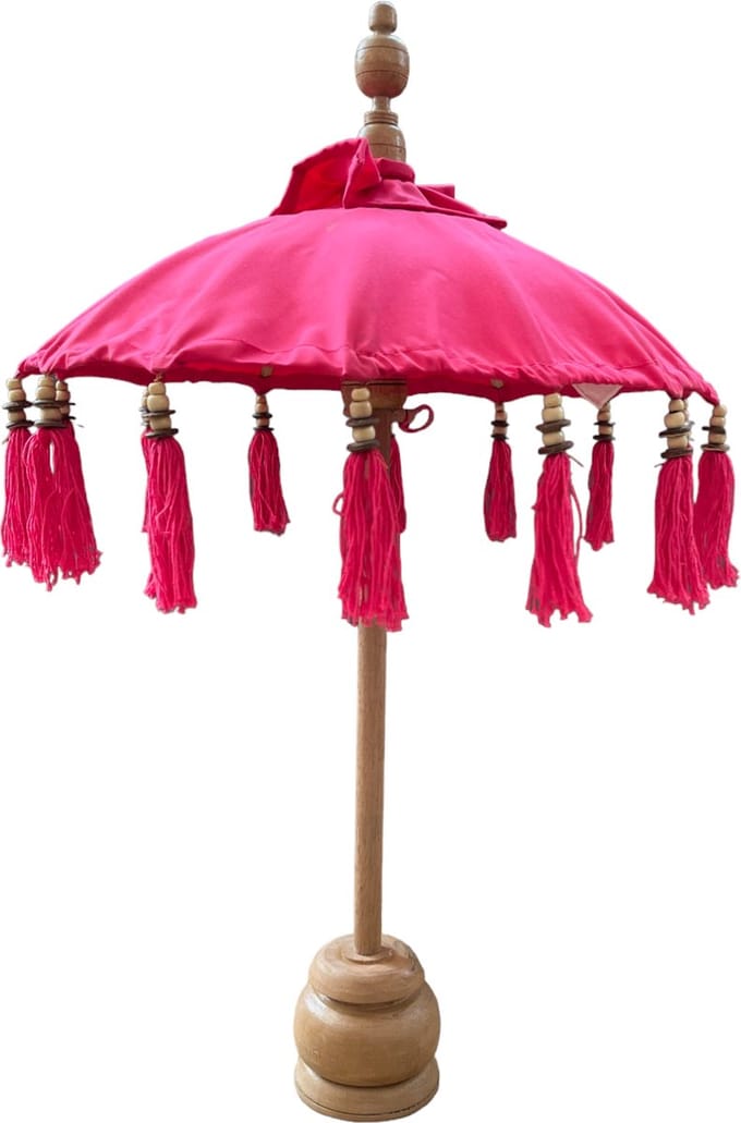 Kleine Bali Parasol Ø50cm - Fuchsia