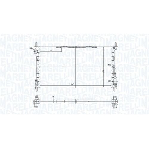 Radiator, motorkoeling MAGNETI MARELLI 350213181200