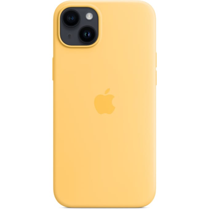 Silicone Backcover MagSafe voor de Apple iPhone 14 Plus - Sunglow