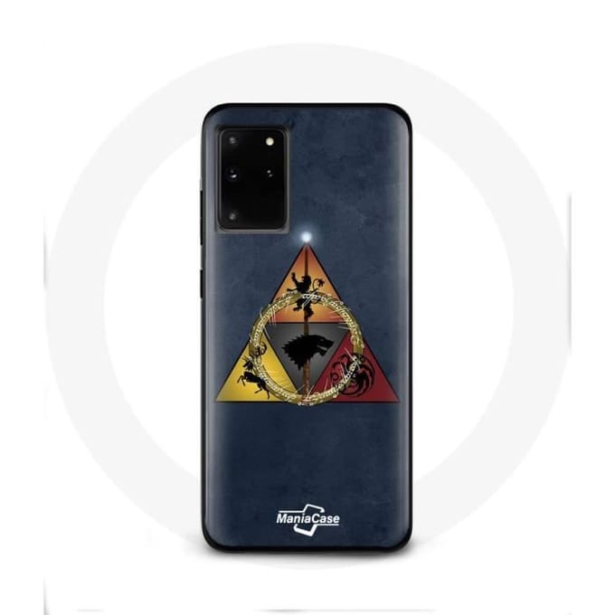 Coque pour Samsung Galaxy S11 Plus Game of Thrones Saison 8 Le Trône de Fer Triangle Logo Baratheon