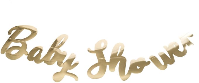 ARTYFETES - Baby Shower Letter Slinger Goud Metallic 1 m