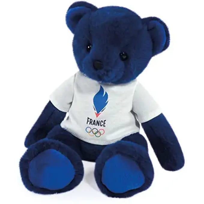 Pluche met frans team t-shirt 30 cm