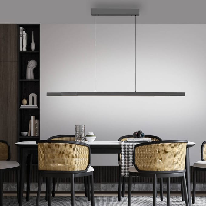 Paul Neuhaus LED hanglamp Adriana Comfort Lift, grijs, CCT