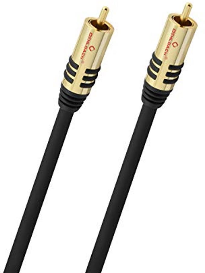 Subwoofer RCA kabel 8 meter - OFC geluidskabel voor diepe basweergave