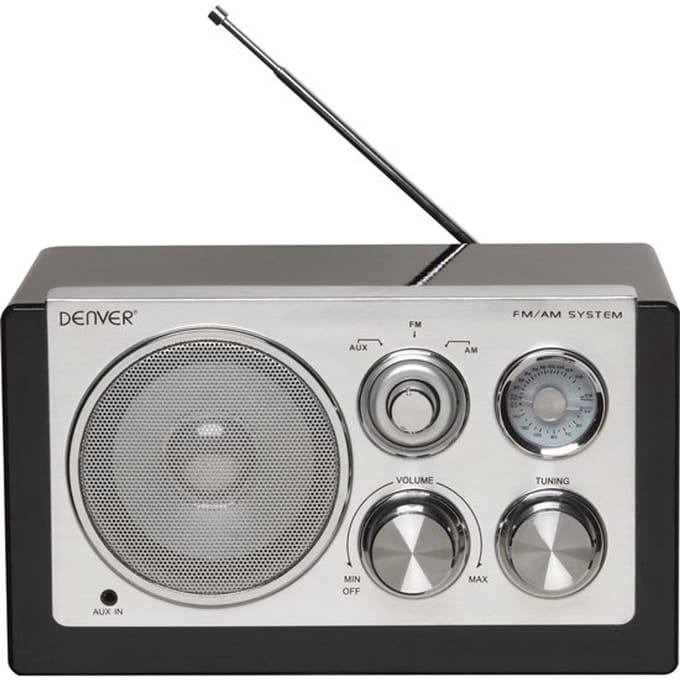 Denver TR-61 - Retro FM radio - Zwart