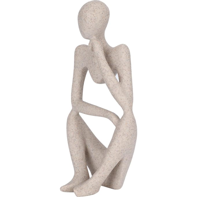 Hars Denker Beeld Abstract Standbeeld Verzamelfiguur Huis Kantoor Bureau Decoratie gray