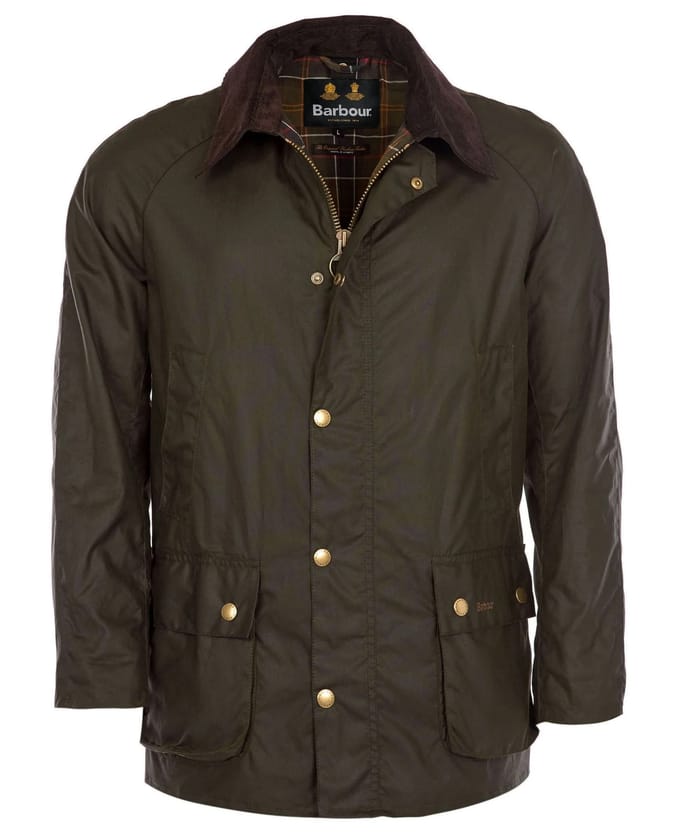 Barbour Ashby Wax Jas Olive - Maat M - Heren - Wax jassen