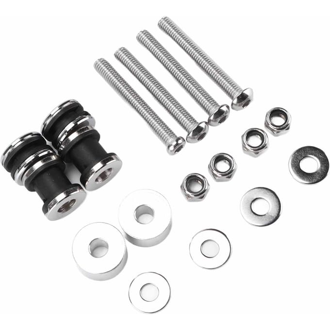 Motorfiets Rugleuning Sissy Bar Afneembare Docking Hardware Kit Vervanging voor FXST FXSTB 1987‑1999 gray