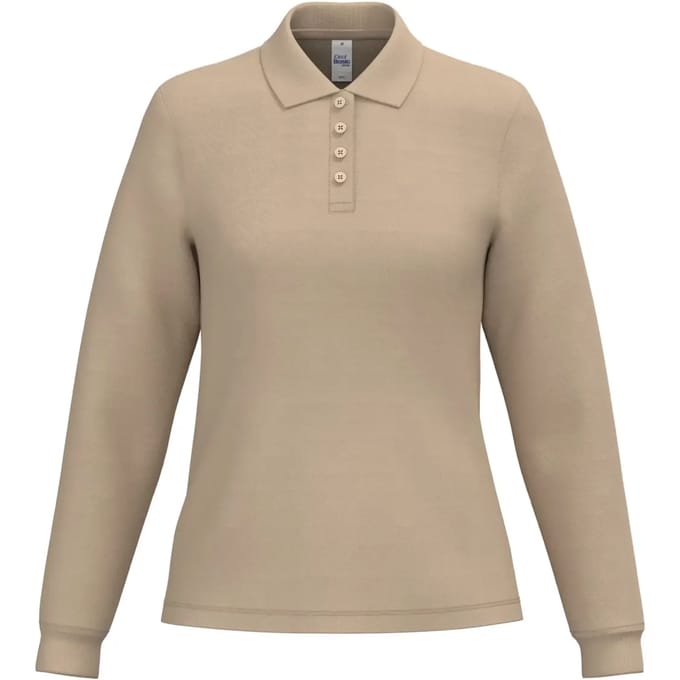 Damespolo met lange mouwen iDeal Basic Brand
