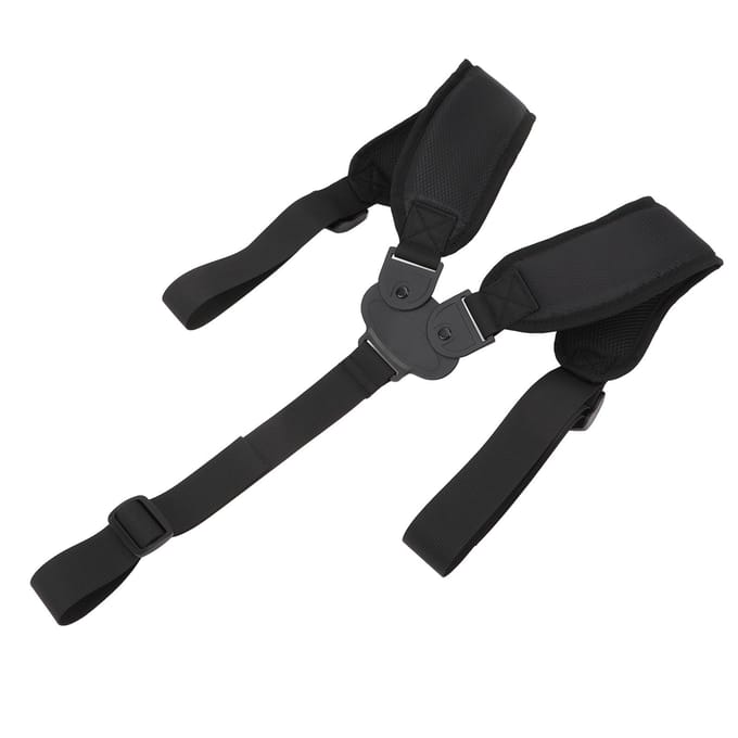 Sangle de Sac de Golf de Rechange Ergonomique Antidérapante Confortable Double Épaule Réglable Noir black