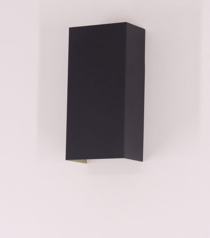 Wandlamp zwart goud metaal – up down – 2 x GU10 – 20 cm