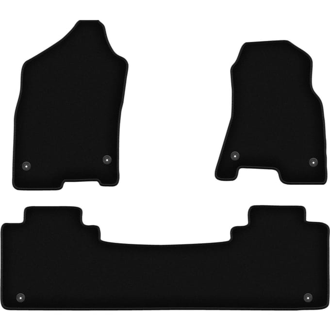 Wielganizator WLG-BASIC – Auto Veloursmatten – Dodge RAM 1500 Quad Cab – 2019-2024 – Zwart