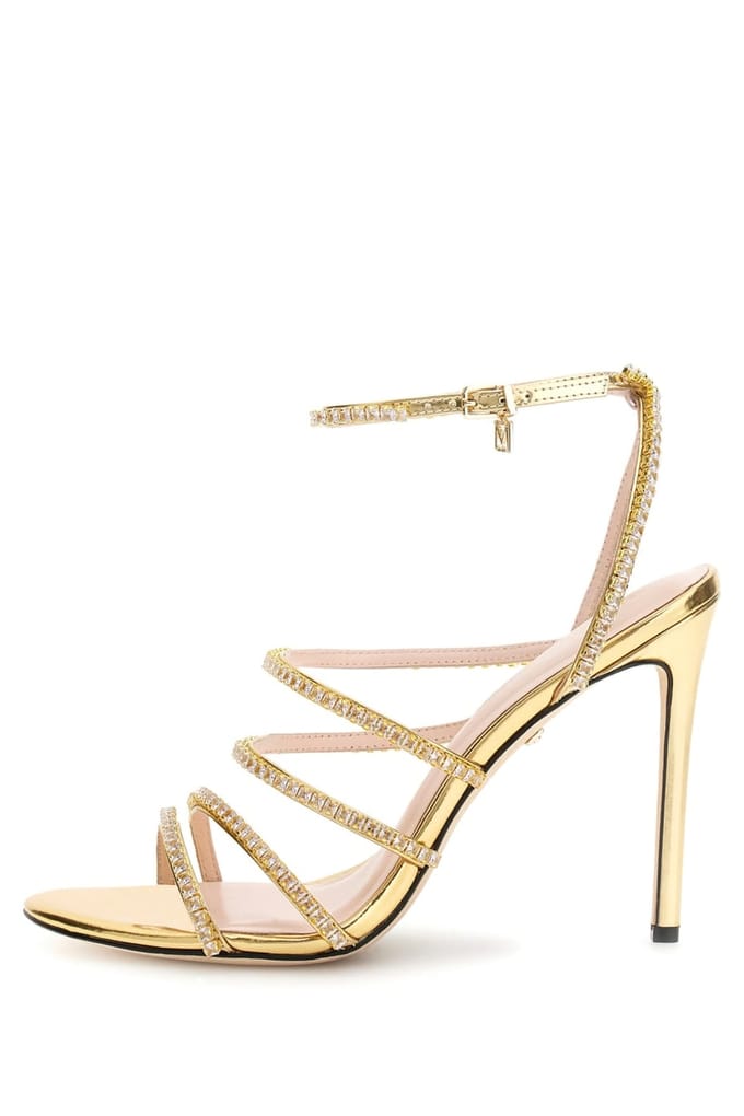GUESS Crystal Sandal Gold Größe: 38 | Sandalen Outlet | Damen | Gelb